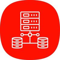 Data Network Line Curve Icon Design vector