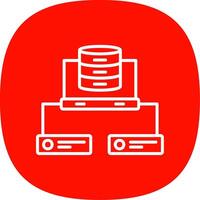 Data Network Line Curve Icon Design vector