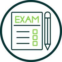 Exams Line Circle Icon Design vector