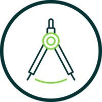 Dividers Line Circle Icon Design vector