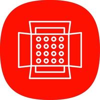 Soft Box Line Curve Icon Design vector