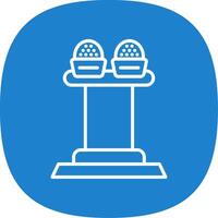 Press Release Line Curve Icon Design vector