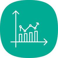 Performnce Line Curve Icon Design vector