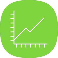 Chart Line Curve Icon Design vector