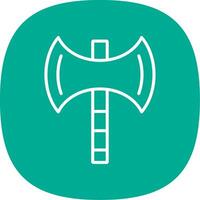 Axe Line Curve Icon Design vector