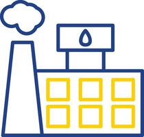 Oil Industry Line Two Colour Icon Design vector