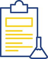 Experiments Line Two Colour Icon Design vector