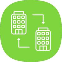 B2b Line Curve Icon Design vector