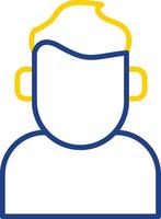 Chracter Design Line Two Colour Icon Design vector