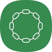 Chain Line Curve Icon Design vector