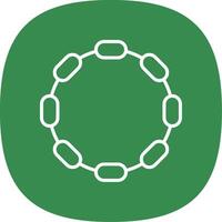 Chain Line Curve Icon Design vector