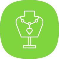 Mannequin Line Curve Icon Design vector