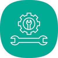 Tools Line Curve Icon Design vector