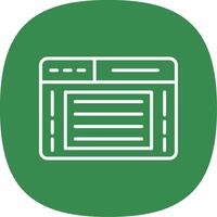 Web Page Line Curve Icon Design vector