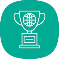 World Line Curve Icon Design vector