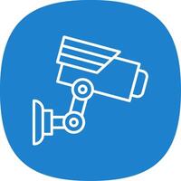 Cctv Line Curve Icon Design vector