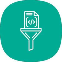 Tools And Utensils Line Curve Icon Design vector