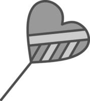 Candy Line Filled Greyscale Icon Design vector