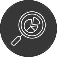 Seo Search Line Inverted Icon Design vector