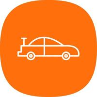 Car Line Curve Icon Design vector