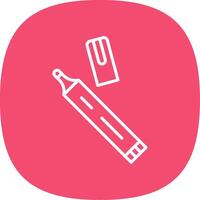 Pen Line Curve Icon Design vector