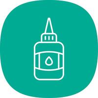 Glue Line Curve Icon Design vector
