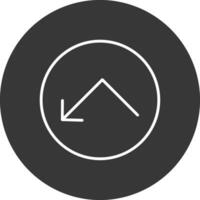 Bounce Line Inverted Icon Design vector