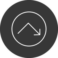 Bounce Line Inverted Icon Design vector