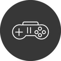 juego desarrollo línea invertido icono diseño vector