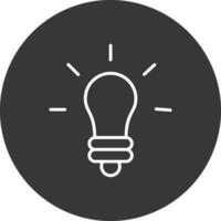 Innovation Line Inverted Icon Design vector