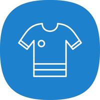 Shirt Line Curve Icon Design vector