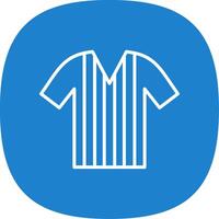 Shirt Line Curve Icon Design vector