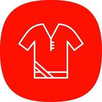 Shirt Line Curve Icon Design vector