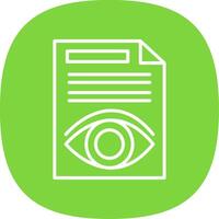 Document Line Curve Icon Design vector