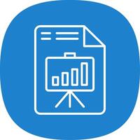 Presentation Line Curve Icon Design vector