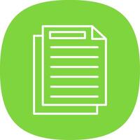 Document Line Curve Icon Design vector