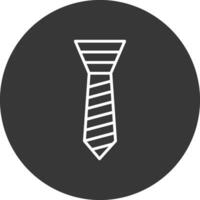 Corbata línea invertido icono diseño vector