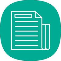 Document Files Line Curve Icon Design vector