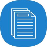 Document Line Curve Icon Design vector