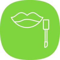 Mouth Line Curve Icon Design vector