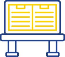 Unit Line Two Colour Icon Design vector