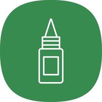 Bottle Line Curve Icon Design vector