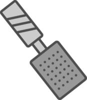 Grater Line Filled Greyscale Icon Design vector