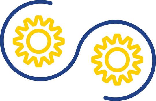 Devops Line Two Colour Icon Design vector