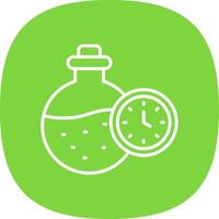 Chemical Line Curve Icon Design vector