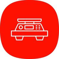 Scales Line Curve Icon Design vector