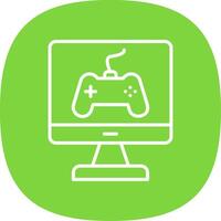 Game Line Curve Icon Design vector