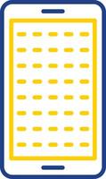 E Learning Line Two Colour Icon Design vector