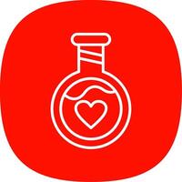 Potion Line Curve Icon Design vector