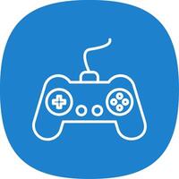 Gamer Line Curve Icon Design vector